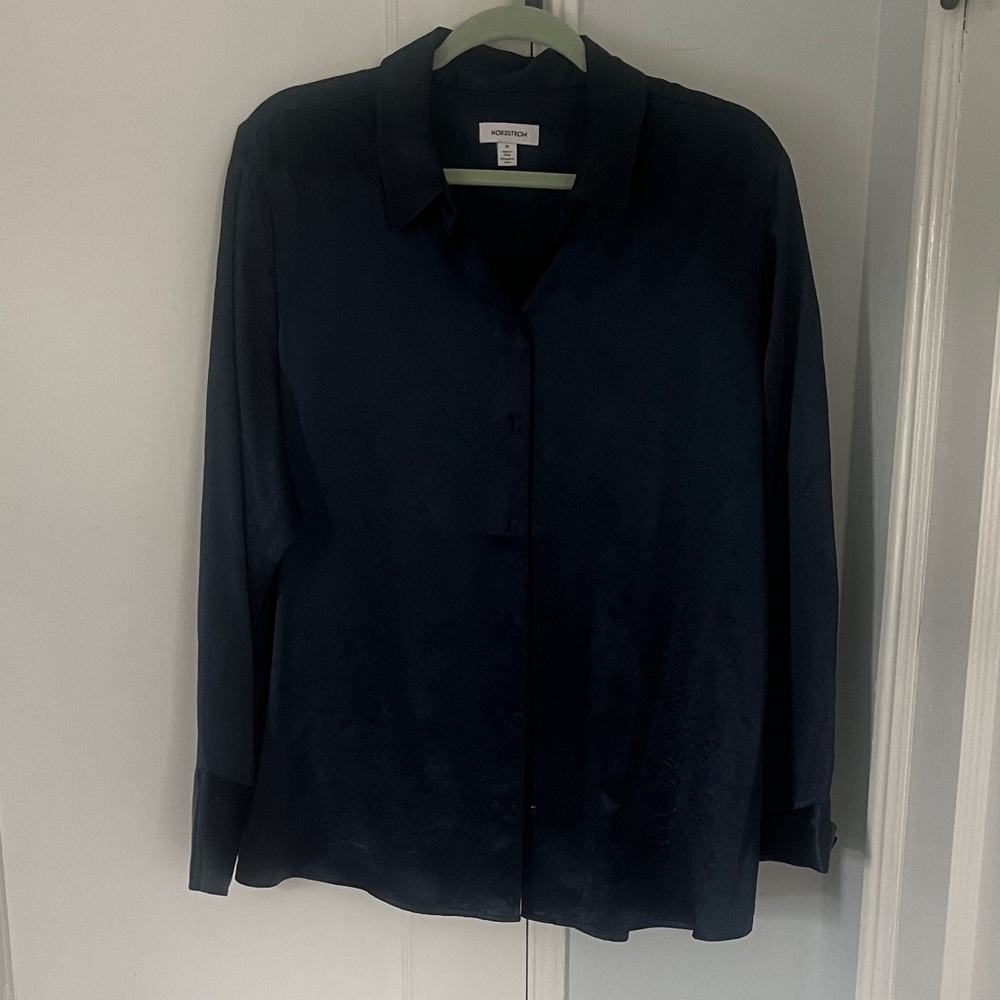 Nordstrom Navy Blue Women's Top